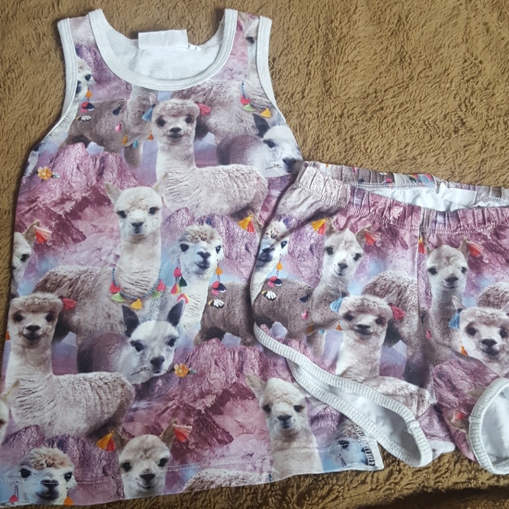 Molo girls 4t llama outfit